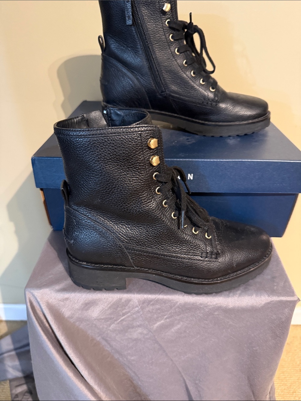 Cole Haan Box Label - Black and Navy